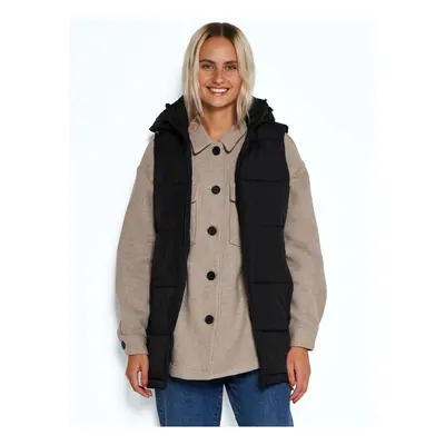 Black Ladies Quilted Vest Noisy May Aurora - Ladies