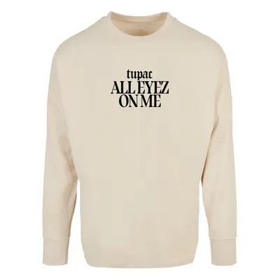 Men's hoodless sweatshirt 2Pac All Eyez on me Tracklist Cut On cream