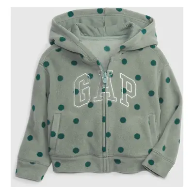 GAP Children's fleece sweatshirt polka dot logo - Girls