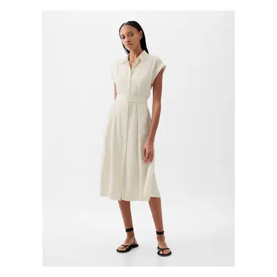 GAP Linen Shirt Midi Dress - Women's