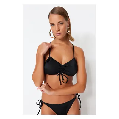 Trendyol Black Bralette Tunnel Bikini Top