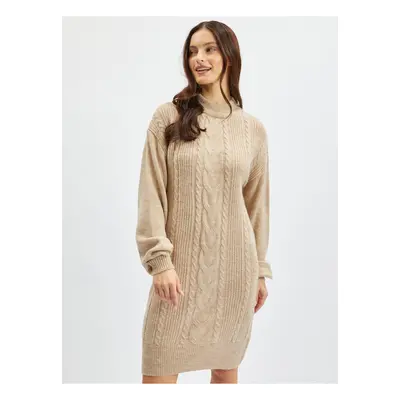 Orsay Beige Ladies Sweater Dress - Women