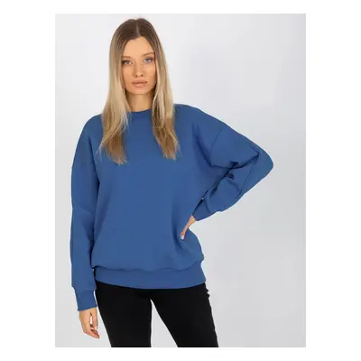 Basic dark blue oversize sweatshirt