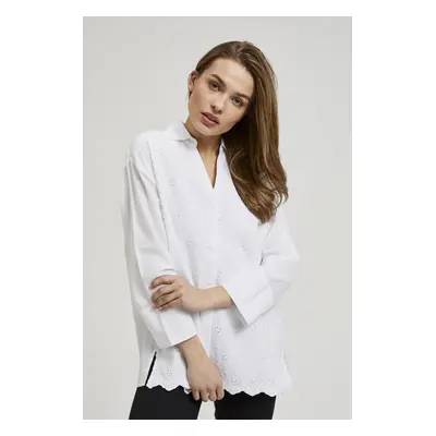 Women's romantic shirt MOODO - white