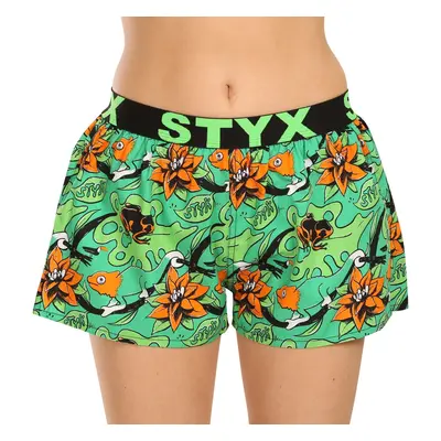 Women's boxer shorts Styx art sports elastic tropic