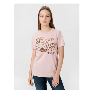 Script Sequin T-shirt SuperDry - Women