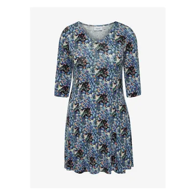 Blue patterned dress Fransa - Women