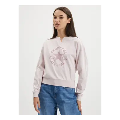 Light Pink Women's Sweatshirt Converse - Women