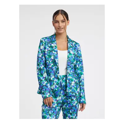 Orsay Green-Blue Ladies Floral Womens Jacket - Ladies