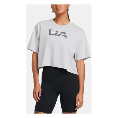 Under Armour Women's T-shirt UA W BOXY CROP BRANDED SS - Ladies