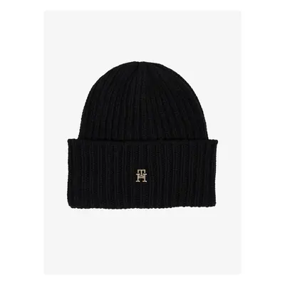 Black women's hat with wool and cashmere Tommy Hilfiger - Women