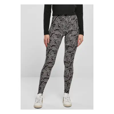 Women's soft leggings AOP blacknewpaisley