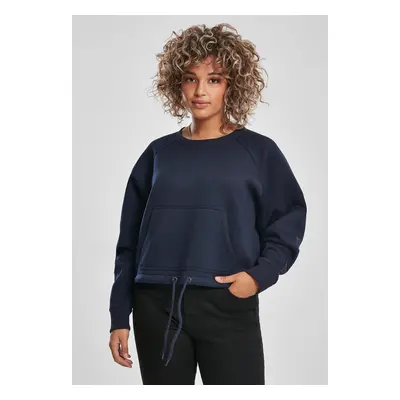 Women's Oversized Short Raglan Crew Nightnavy