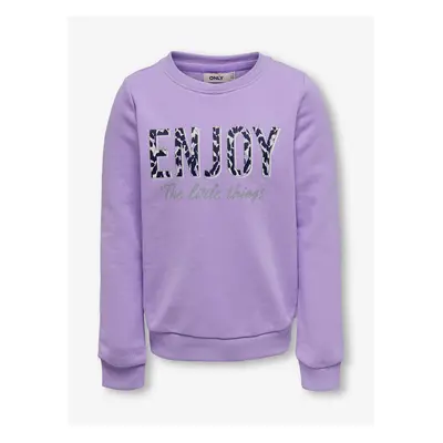 Light purple girly sweatshirt ONLY Lena - Girls