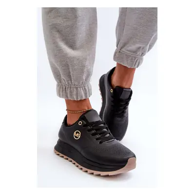 Women's Sneakers on Black Rottiana platform