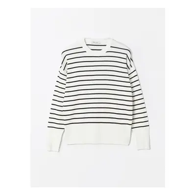 LC Waikiki Crew Neck Striped Long Sleeve Women's Knitwear Sweater