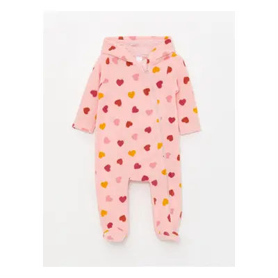 LC Waikiki Lcw Hooded Long Sleeve Patterned Baby Girl Jumpsuit