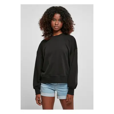 Women's Oversized Rainbow Crewneck Black