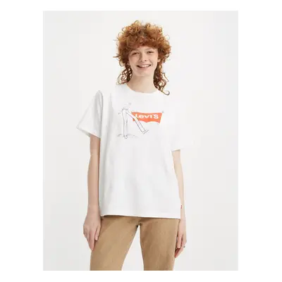 Levi&#39;s White Ladies T-Shirt Levi&#39;s® For Gals - Women