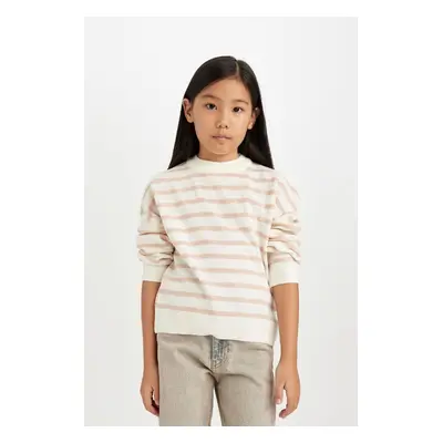 DEFACTO Girls Regular Fit Crew Neck Sweater