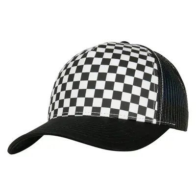 Checkerboard Retro Trucker Black/White