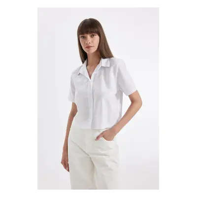 DEFACTO Crop Short Sleeve Shirt