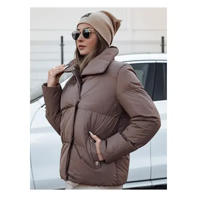 Women&#039;s winter quilted jacket LARO women&#039;s camel Dstreet