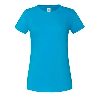 Blue Iconic women's t-shirt in combed cotton Fruit of the Loom