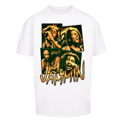 Men's T-shirt Bob Marley Jammin Live Oversize white