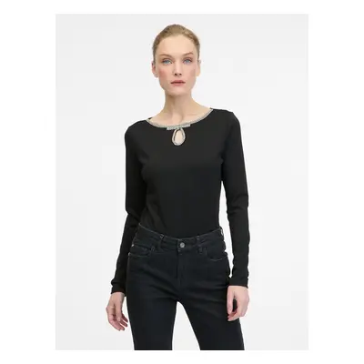 Black women's long sleeve blouse ORSAY - Ladies