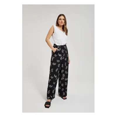 Women's summer trousers MOODO - black