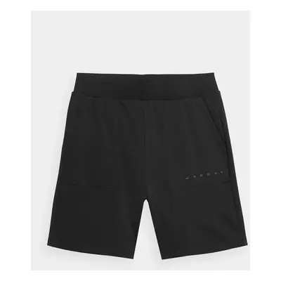 Men's 4F Tracksuit Shorts - Black