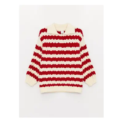 LC Waikiki Baby Girl Polo Neck Long Sleeve Knitwear Sweater