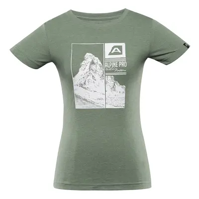 Women's quick-drying T-shirt ALPINE PRO MONENA loden frost variant pa