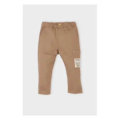 DEFACTO Baby Boy Woven Labeled Elastic Waist Gabardine Trousers