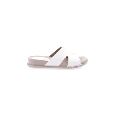 DGN P33-23y Women's Slippers Genuine Leather White