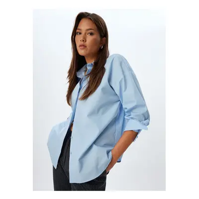 Koton Light Indigo Women's Shirt