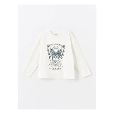 LC Waikiki Crew Neck Printed Girl's T-Shirt