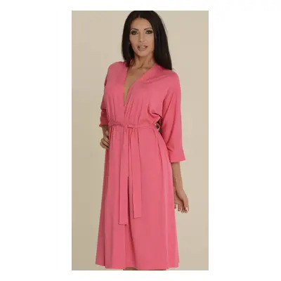 Bathrobe De Lafense 940, Visa M-2XL women's raspberry