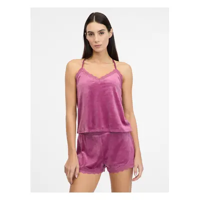 Pink women's suede pajama top ORSAY - Women's