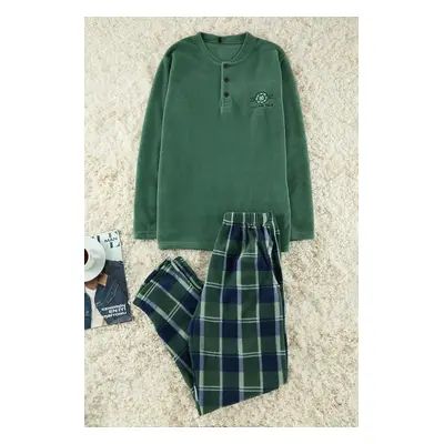 Trendyol Green Knitted Pajamas Set