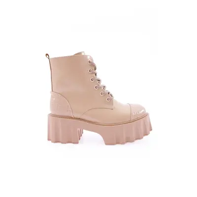 DGN Es802 Women's Thick Sole Lace-Up Boots.