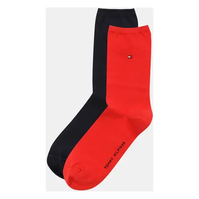 Tommy Hilfiger Woman's 2Pack Socks Red/Navy Blue