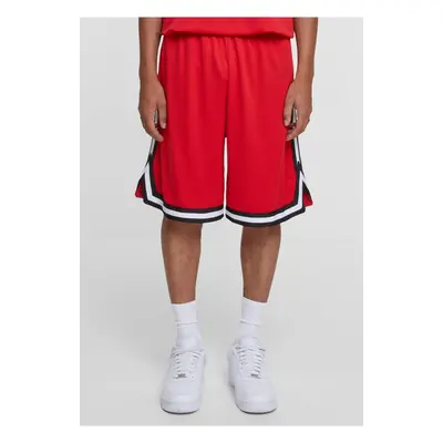 Men's Stripes Mesh Shorts - Red