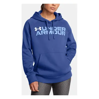 Women's sweatshirt Under Armour Rival Fleece Wordmark Hoodie-BLU - Women's