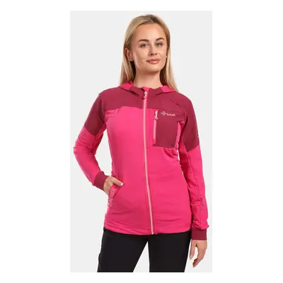 Women's Stretch Hooded Sweatshirt Kilpi MEMPHIS-W Pink