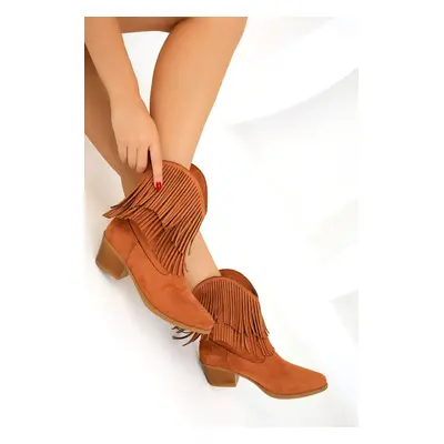 Soho Tan Suede Women's Boots & Bootie