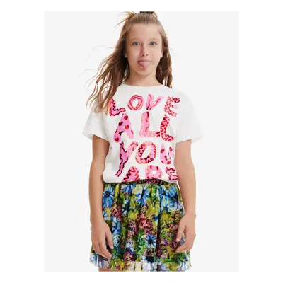 Cream Girls' T-Shirt Desigual Laya - Girls