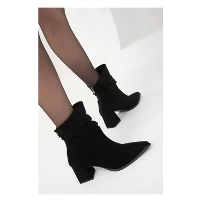 Soho Black Suede Women's Boots & Bootie