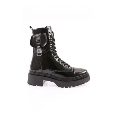 DGN K9095 Women's Lace-Up Boots with Pocket Accessories